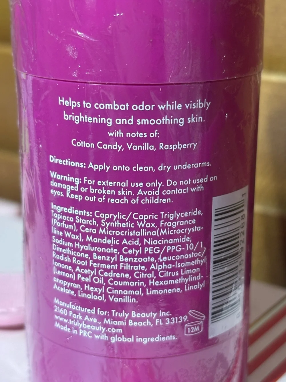 Truly Unicorn Fruit Aluminum Free Deodorant